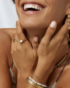 Anel Torcido com Pérola - Ouro 18K | SILLENE