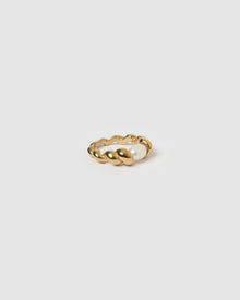 Anel Torcido com Pérola - Ouro 18K | SILLENE
