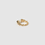 Anel Torcido com Pérola - Ouro 18K | SILLENE