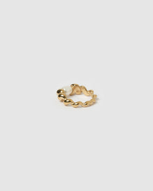 Anel Torcido com Pérola - Ouro 18K | SILLENE