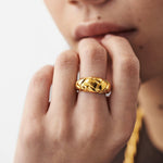 Anel Trançado Waffle - Ouro 18K | SILLENE