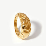Anel Trançado Waffle - Ouro 18K | SILLENE