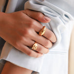 Anel Trançado Waffle - Ouro 18K | SILLENE