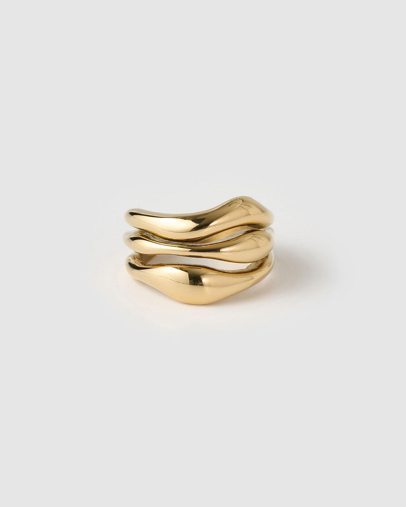 Anel Trio Encorpado - Ouro 18K | SILLENE
