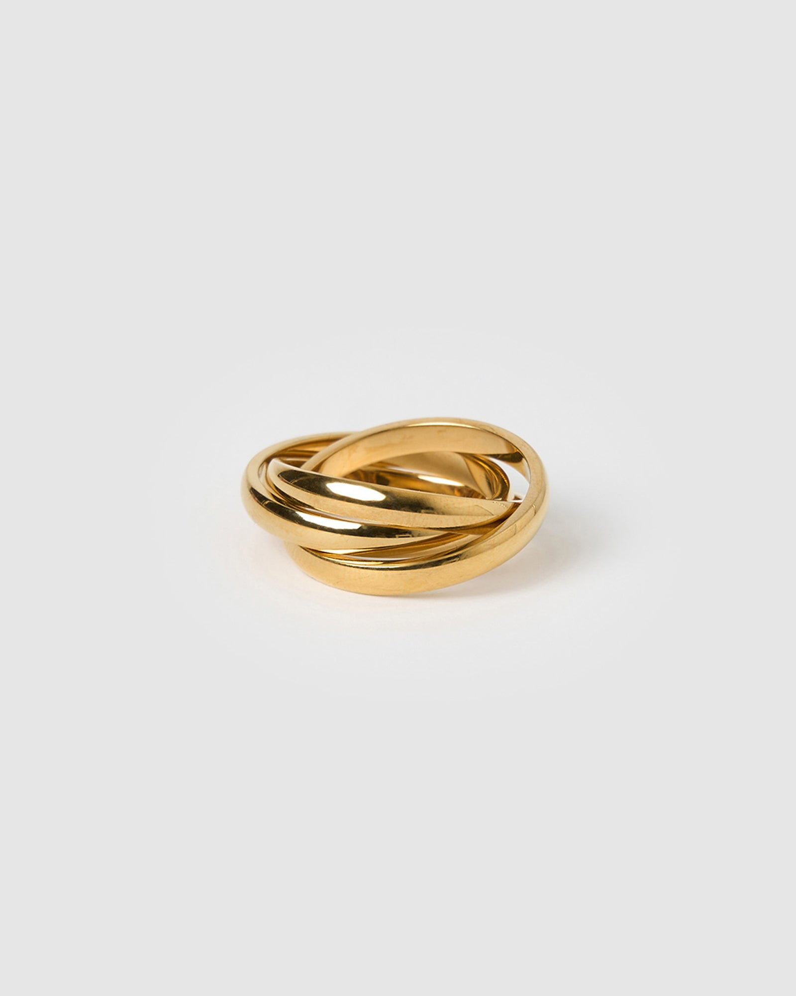 Anel Trio Entrelaçado - Ouro 18K | SILLENE