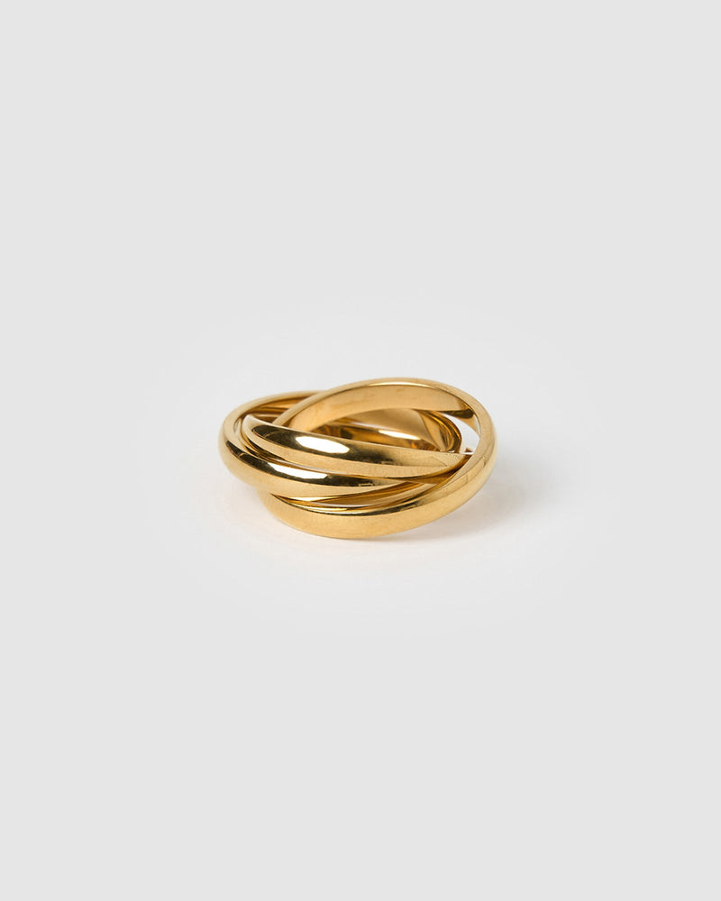 Anel Trio Entrelaçado - Ouro 18K | SILLENE