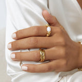 Anel Trio Entrelaçado - Ouro 18K | SILLENE