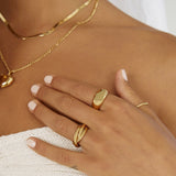 Anel Trio Entrelaçado - Ouro 18K | SILLENE