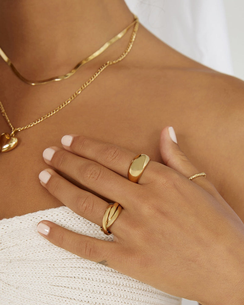 Anel Trio Entrelaçado - Ouro 18K | SILLENE