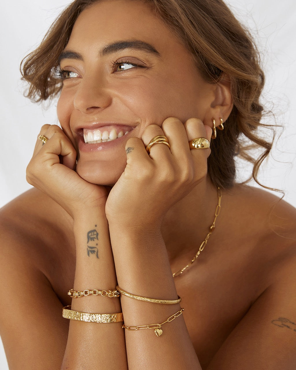 Anel Trio Entrelaçado - Ouro 18K | SILLENE