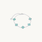Bracelete Amaya Aqua em Prata, imagem 1
