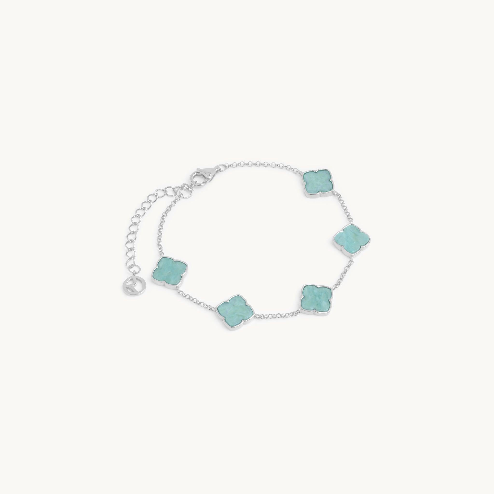 Bracelete Amaya Aqua em Prata, imagem 3