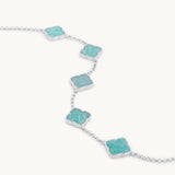Bracelete Amaya Aqua em Prata, imagem 4