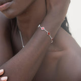 Bracelete Amaya Rubi em Prata, imagem 2