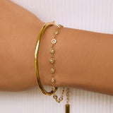 Bracelete Cole - Ouro 18K | SILLENE - detalhe
