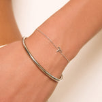 Bracelete Cole - Prata | SILLENE - uso