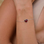 Bracelete Coração Afrodite em Prata, imagem 2