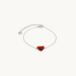Bracelete Coração Afrodite em Prata, imagem 1