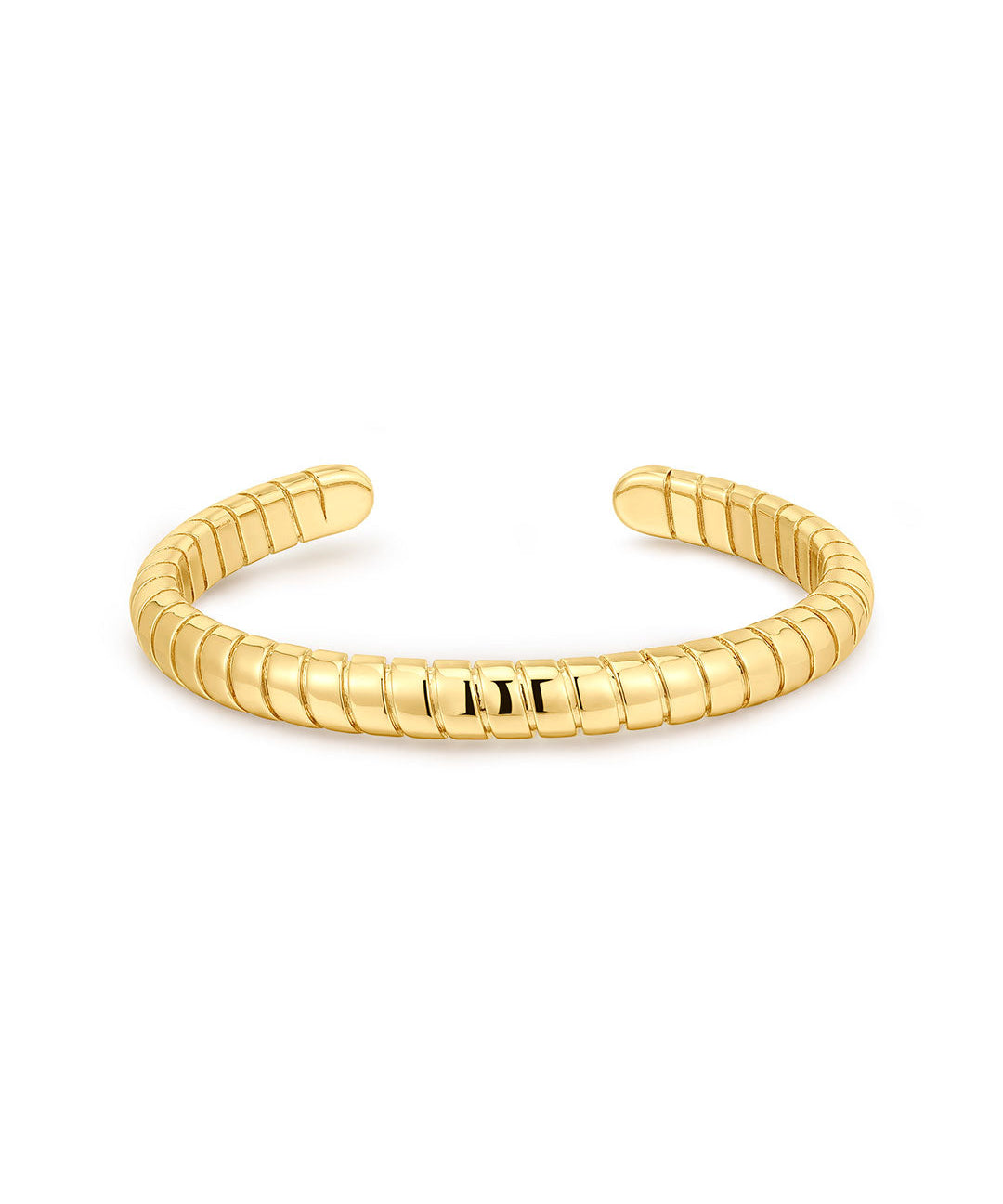 Bracelete Corrente Cobra Aberta - Ouro 18K | SILLENE