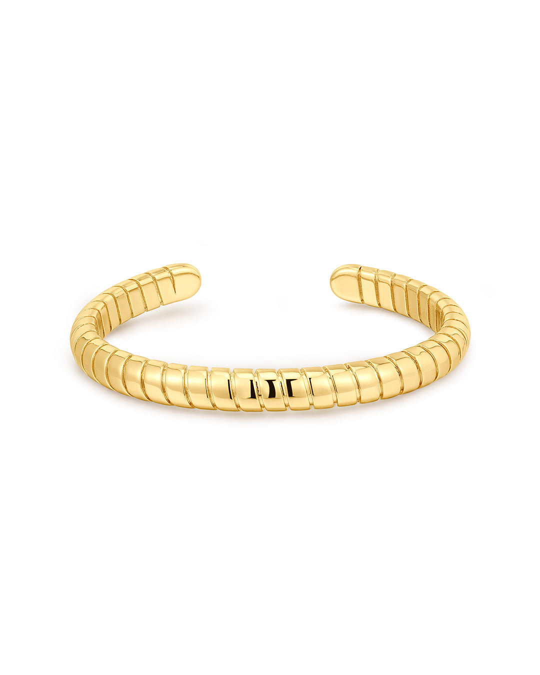 Bracelete Corrente Cobra Aberta - Ouro 18K | SILLENE