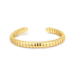 Bracelete Corrente Cobra Aberta - Ouro 18K | SILLENE