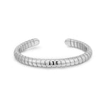 Bracelete Corrente Cobra Aberta - Prata | SILLENE