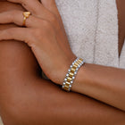Bracelete Costa Radiante em Ouro e Prata, imagem 3