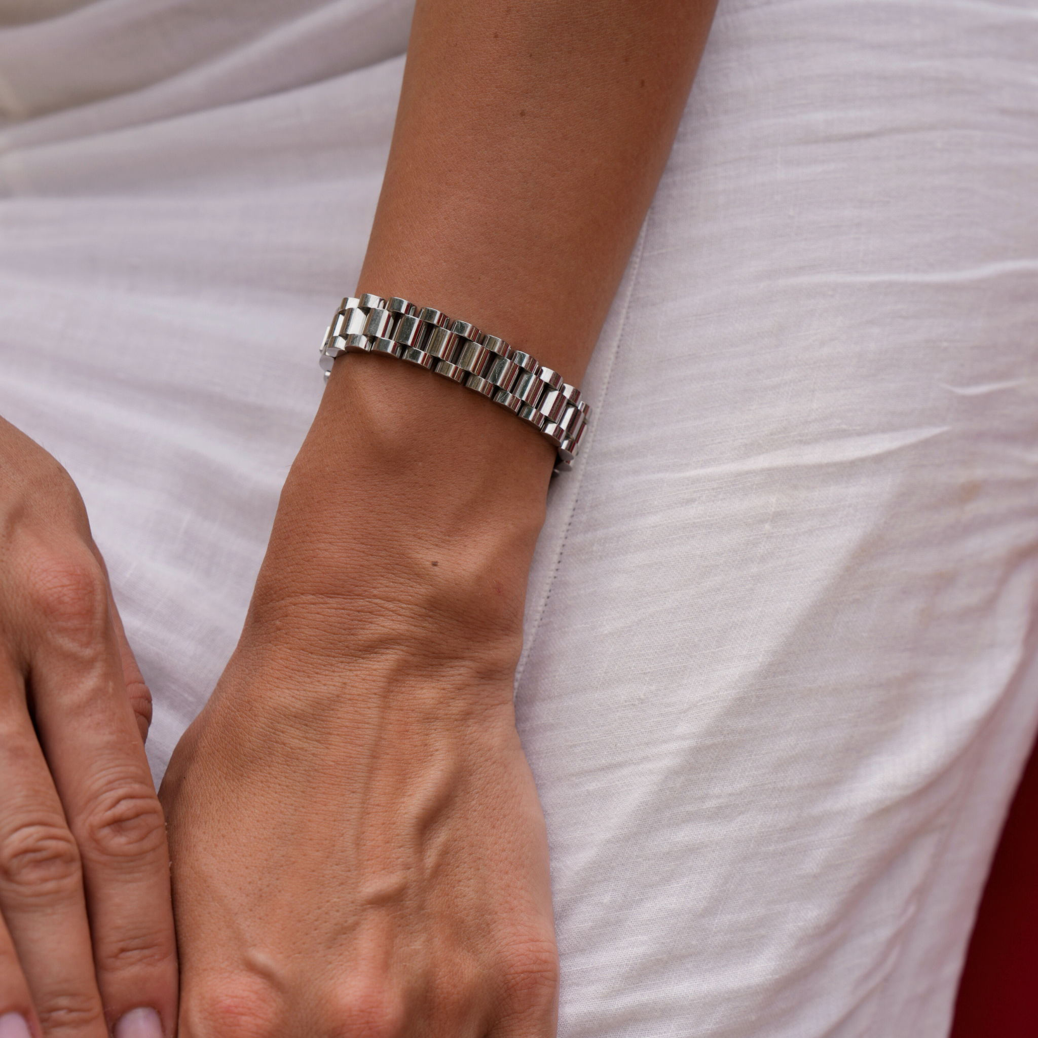 Bracelete Costa Radiante em Ouro e Prata, imagem 7