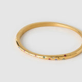 Bracelete Eden Multicolorido - Ouro 18K | SILLENE - detalhe
