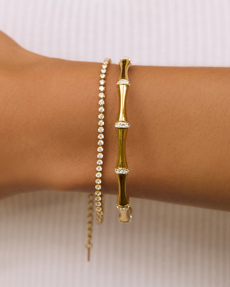 Bracelete Electra - Ouro 18K | SILLENE - uso