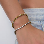 Bracelete Electra - Ouro 18K | SILLENE - uso