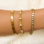 Bracelete Electra - Ouro 18K | SILLENE - uso