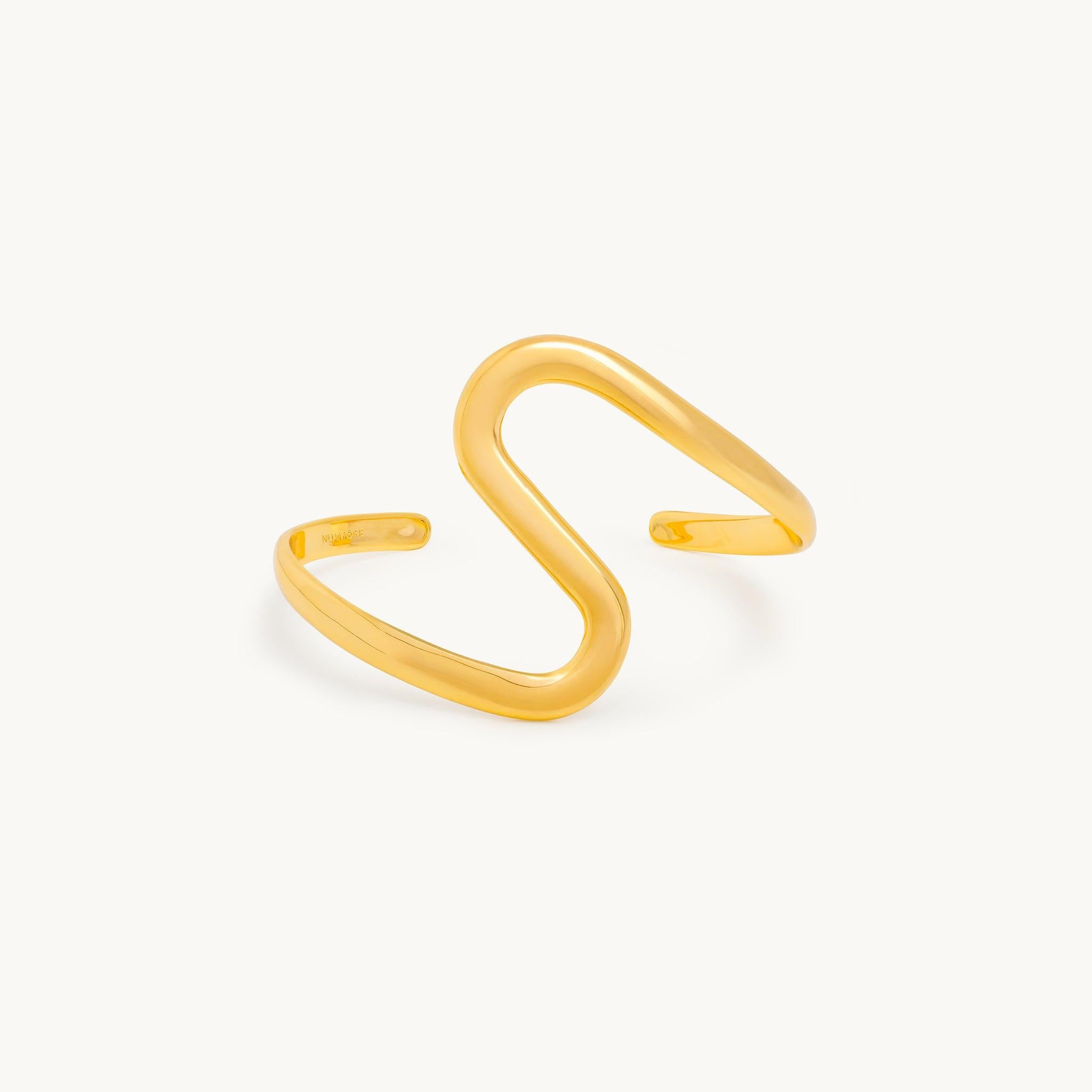 Bracelete Forma da Água em Ouro 18K, imagem 1