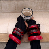 Bracelete Formentera Vermelho (Kit com 3) - detalhe 02 | SILLENE