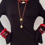 Bracelete Formentera Vermelho (Kit com 3) - detalhe 06 | SILLENE