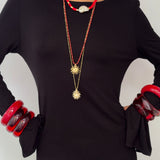 Bracelete Formentera Vermelho (Kit com 3) - detalhe 06 | SILLENE