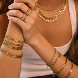 Bracelete Harlow - Ouro 18K | SILLENE
