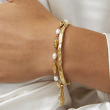 Bracelete Helios - Ouro 18K | SILLENE - uso