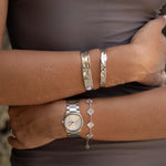 Bracelete Hora Dourada em Prata, imagem 2