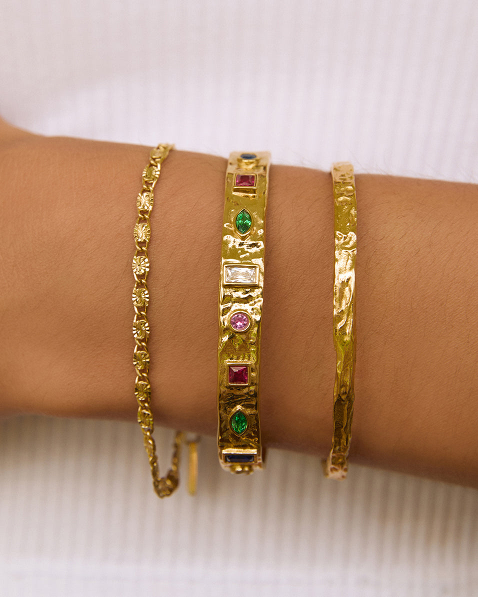 Bracelete Isabella - Ouro 18K | SILLENE - uso