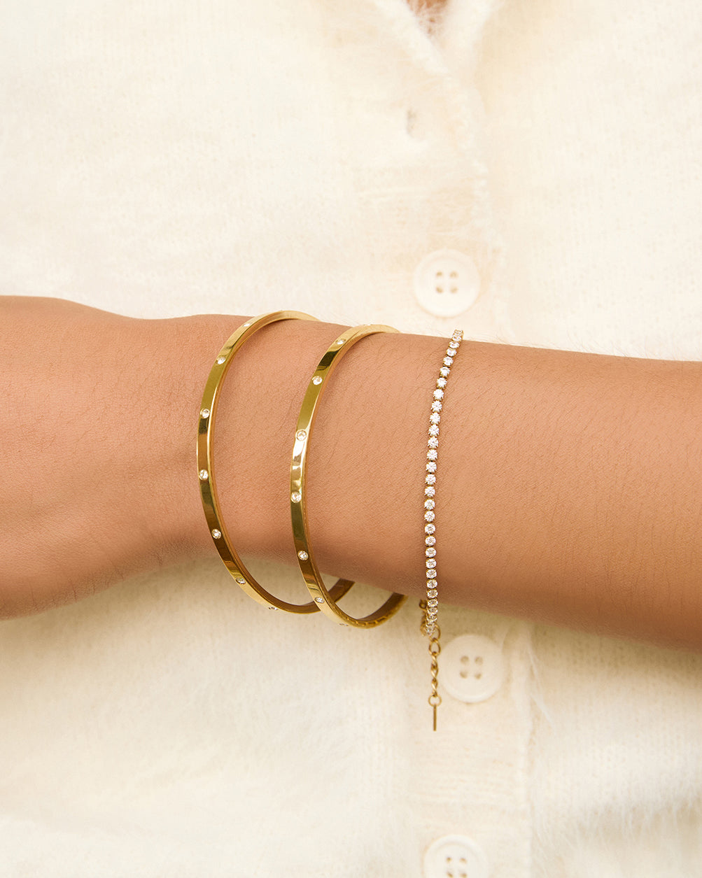 Bracelete Kelly - Ouro 18K | SILLENE