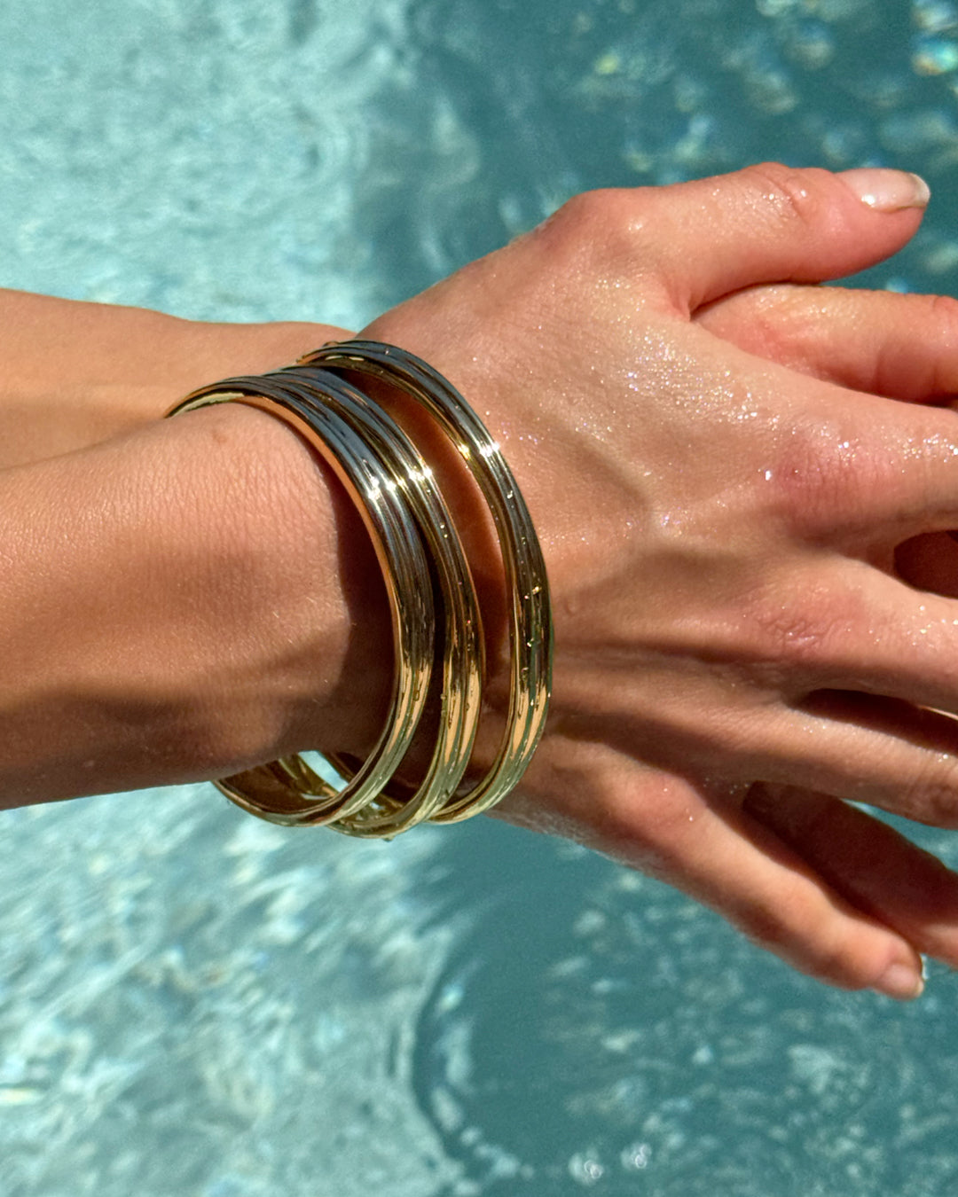 Bracelete Mallorca (Kit com 3) - Ouro e Prata - detalhe 03 | SILLENE