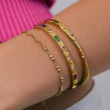 Bracelete Melrose Multicolorido - Ouro 18K | SILLENE