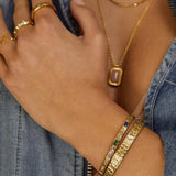 Bracelete Melrose Multicolorido - Ouro 18K | SILLENE