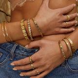 Bracelete Melrose Multicolorido - Ouro 18K | SILLENE
