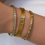 Bracelete Melrose Pedra - Ouro 18K | SILLENE