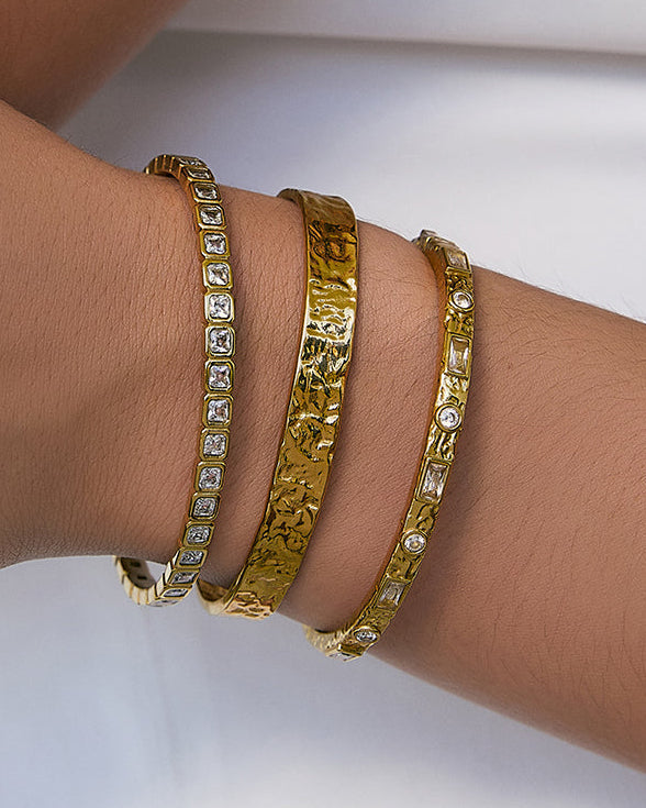 Bracelete Melrose Pedra - Ouro 18K | SILLENE