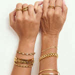 Bracelete Melrose Pedra - Ouro 18K | SILLENE