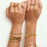 Bracelete Melrose Pedra - Ouro 18K | SILLENE