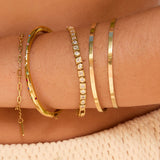 Bracelete Nate - Ouro 18K | SILLENE